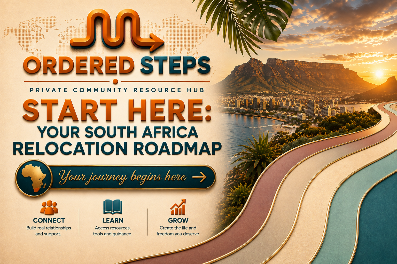 Ordered Steps private South Africa relocation community resource hub