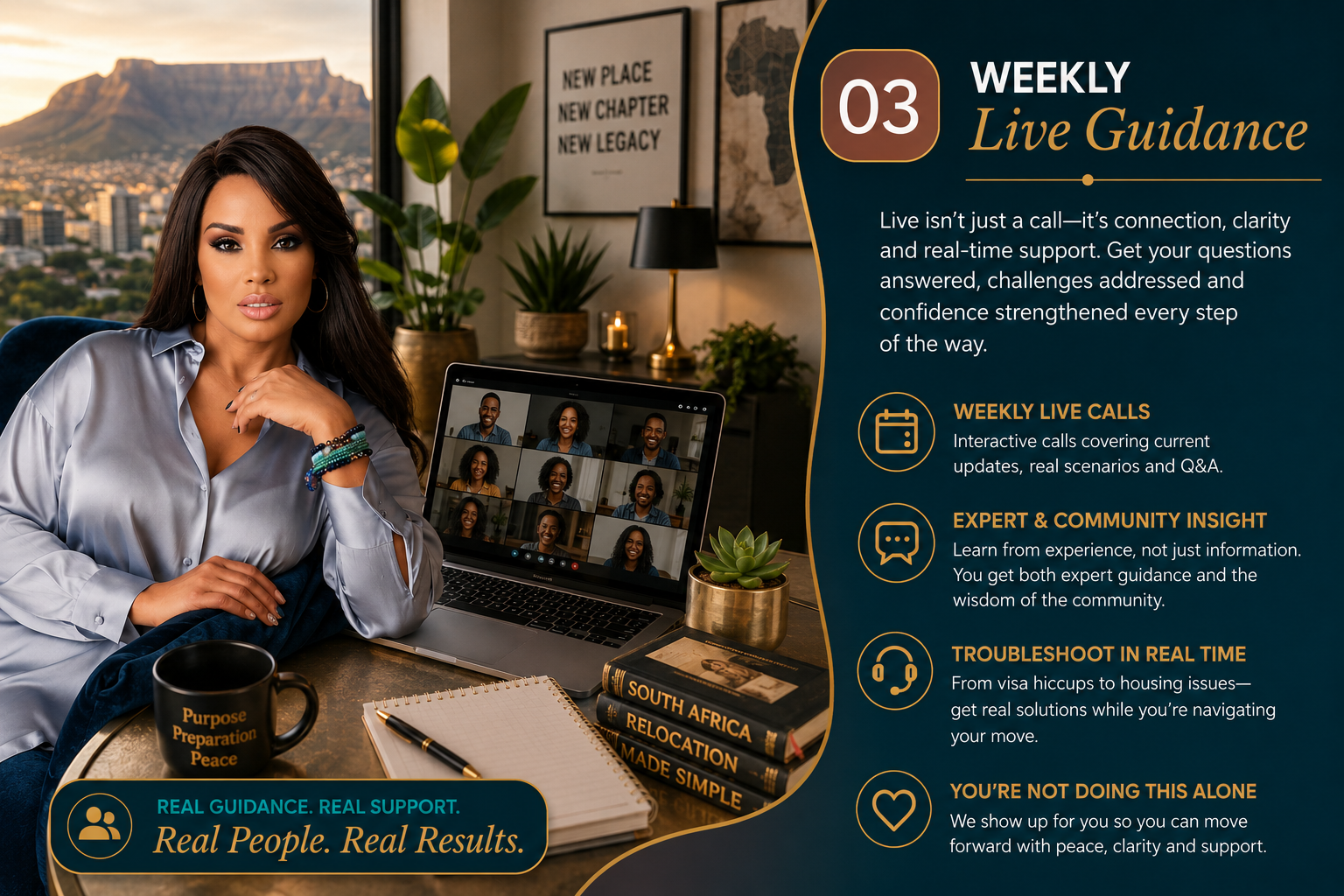 Weekly live South Africa relocation guidance