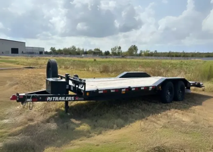 Deckover and power tilt trailer rentals in Cypress, TX