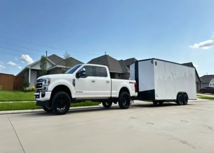 20' Enclosed Spartan trailer rental in Cypress, TX