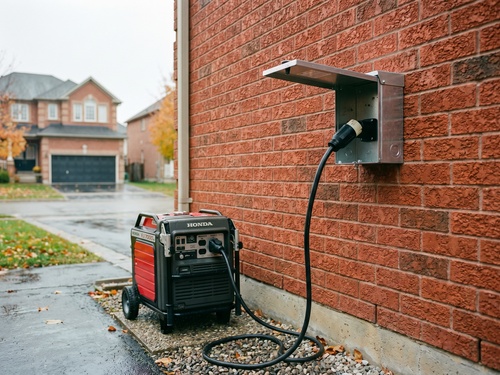 Generator inlet hookup in Austin