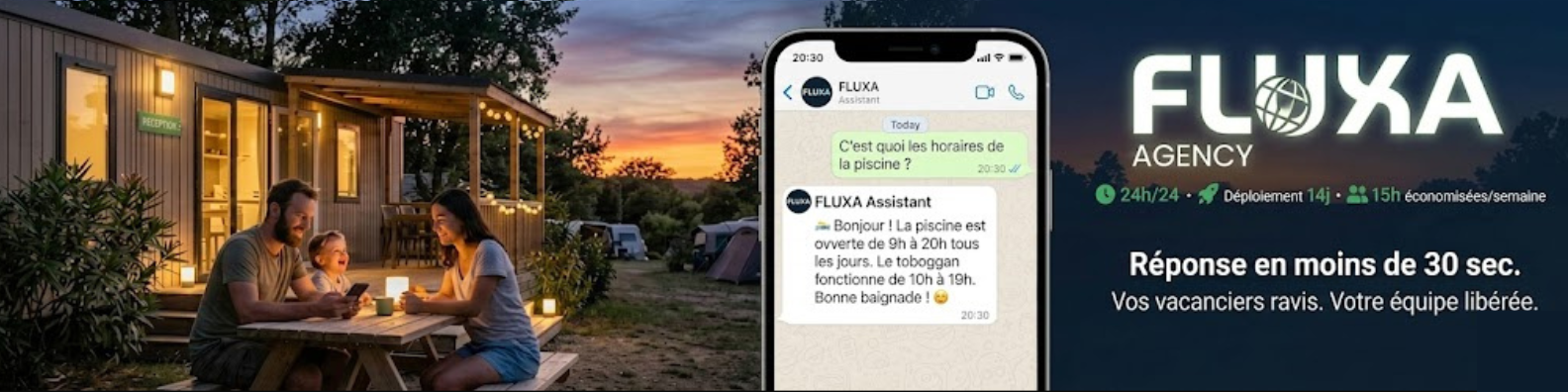 Fluxa – assistant WhatsApp camping
