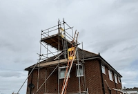 Scaffold Tower For Chimney Maintenance