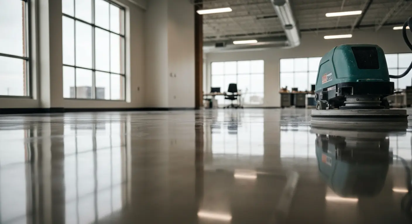 Polished concrete floor