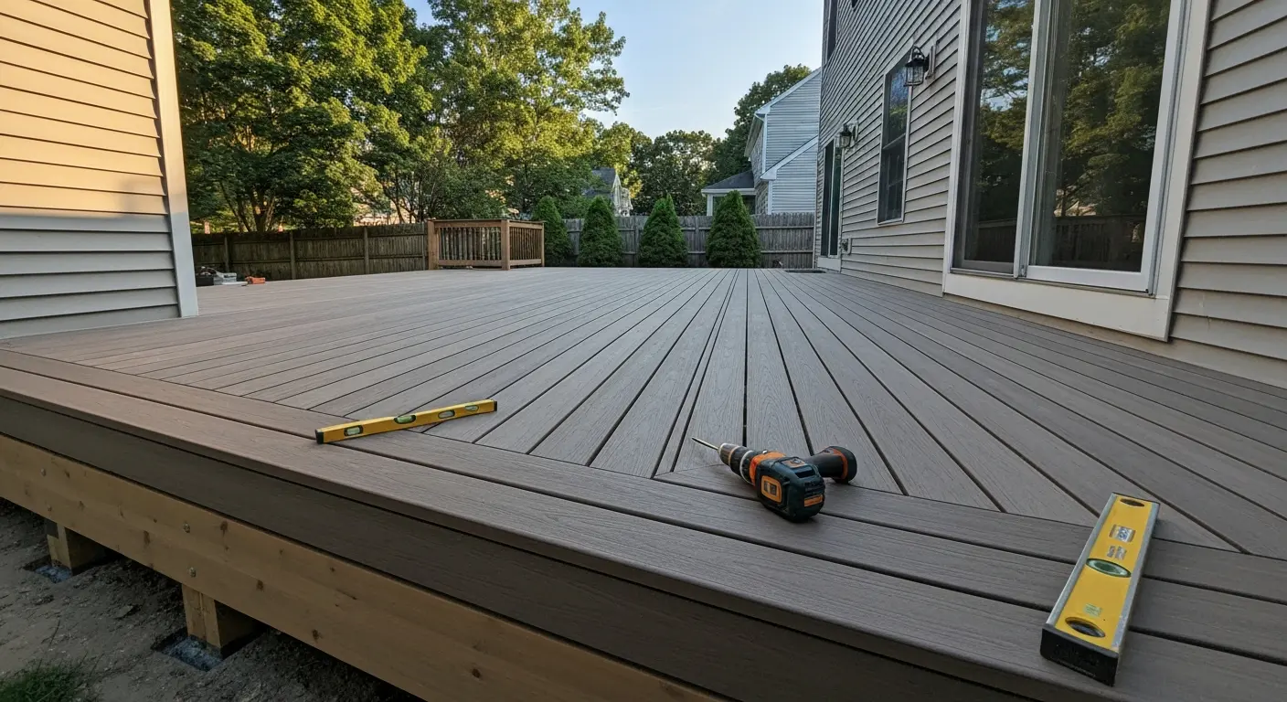Custom deck in Norwalk