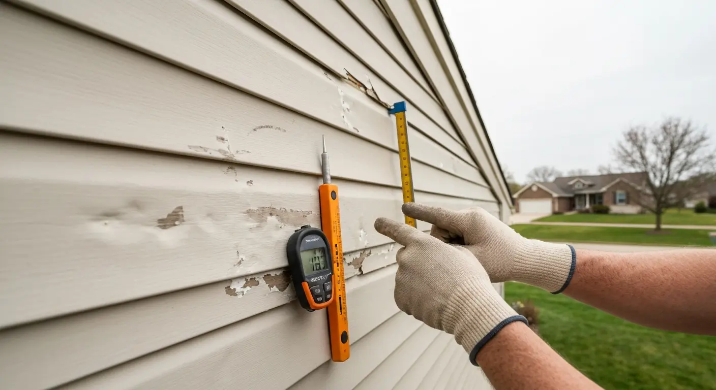 Siding damage inspection and repair in West Des Moines
