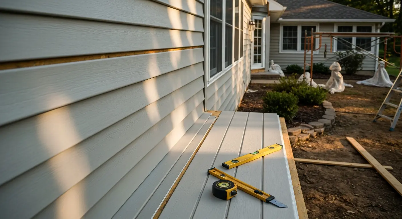 Vinyl siding installation