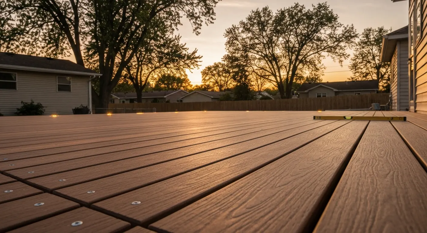 Composite deck installation