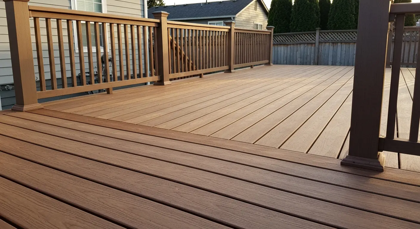 Custom wood deck
