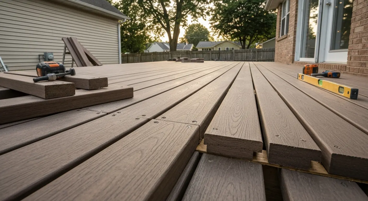 Composite deck installation