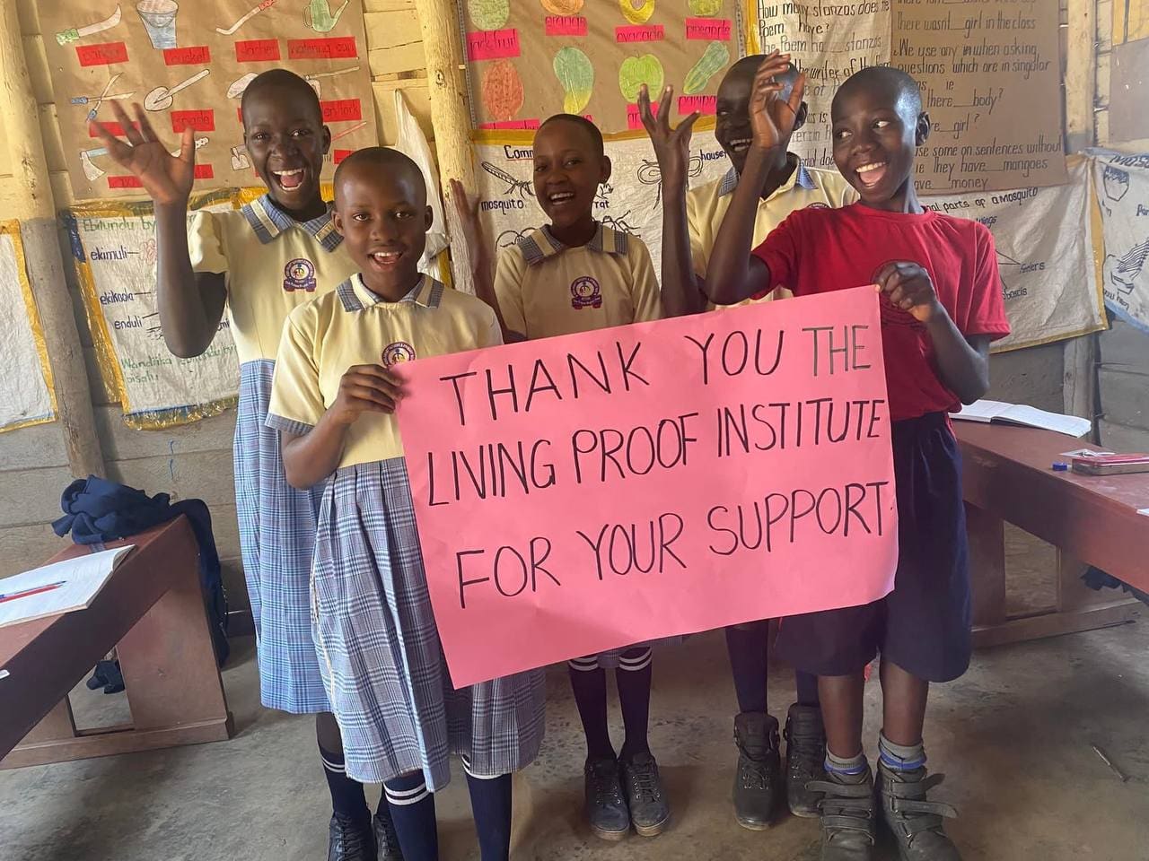 Village community in Uganda supported by workshop proceeds