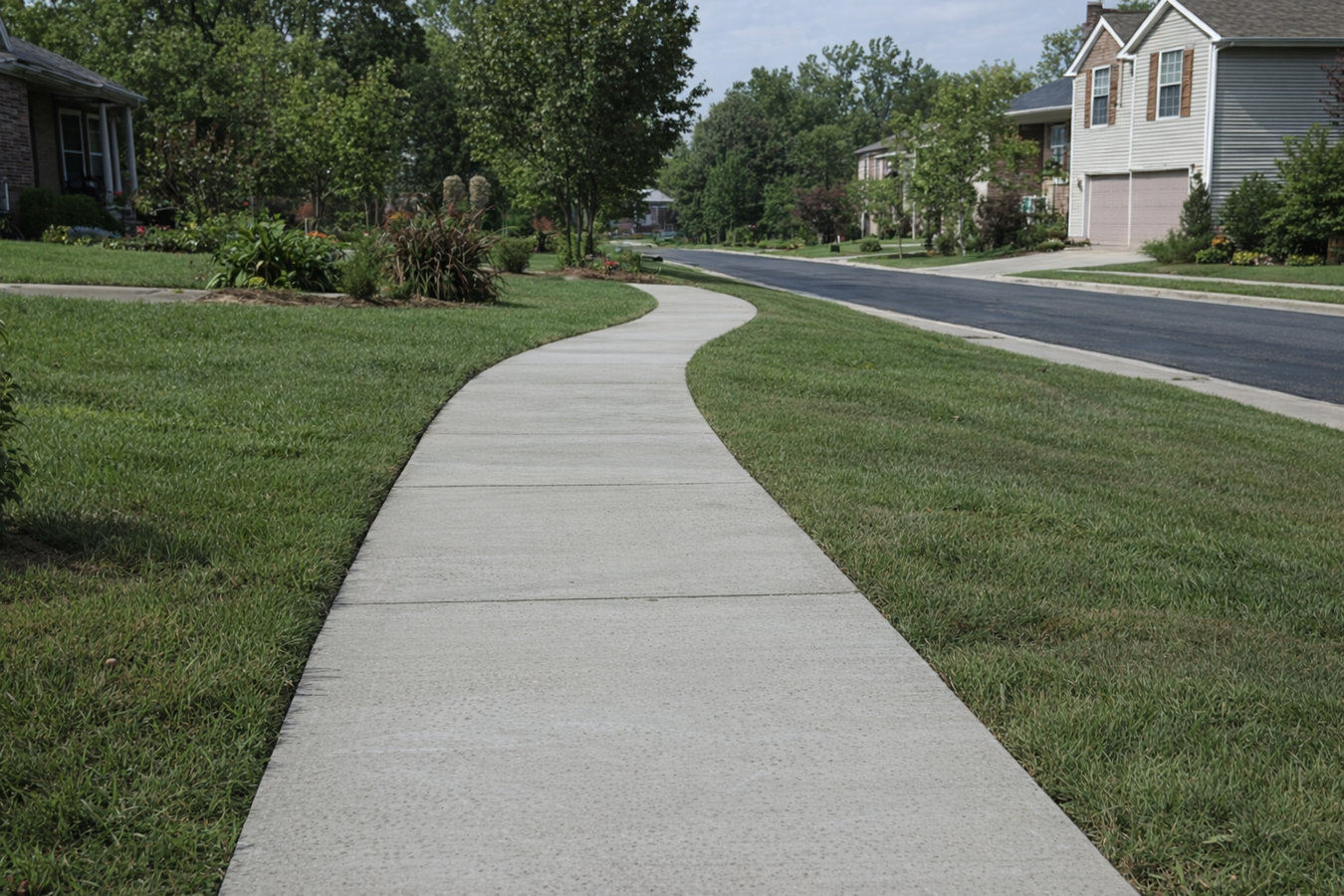 Durable concrete walkway and sidewalk contractor in Minot ND