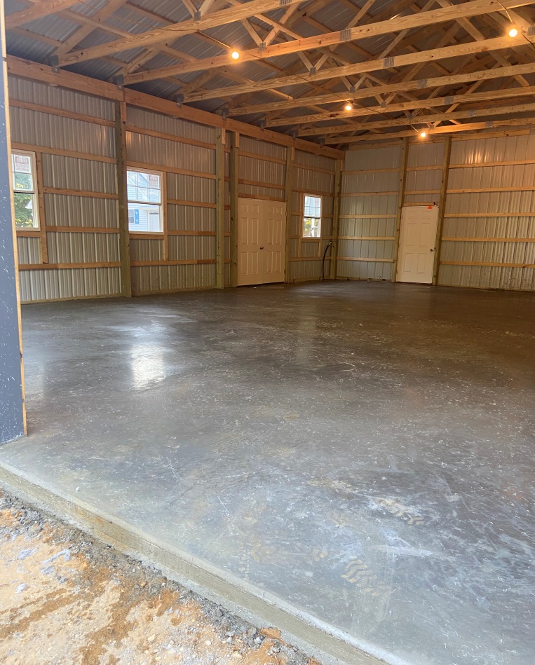 Commercial concrete slab foundation pour in Minot North Dakota