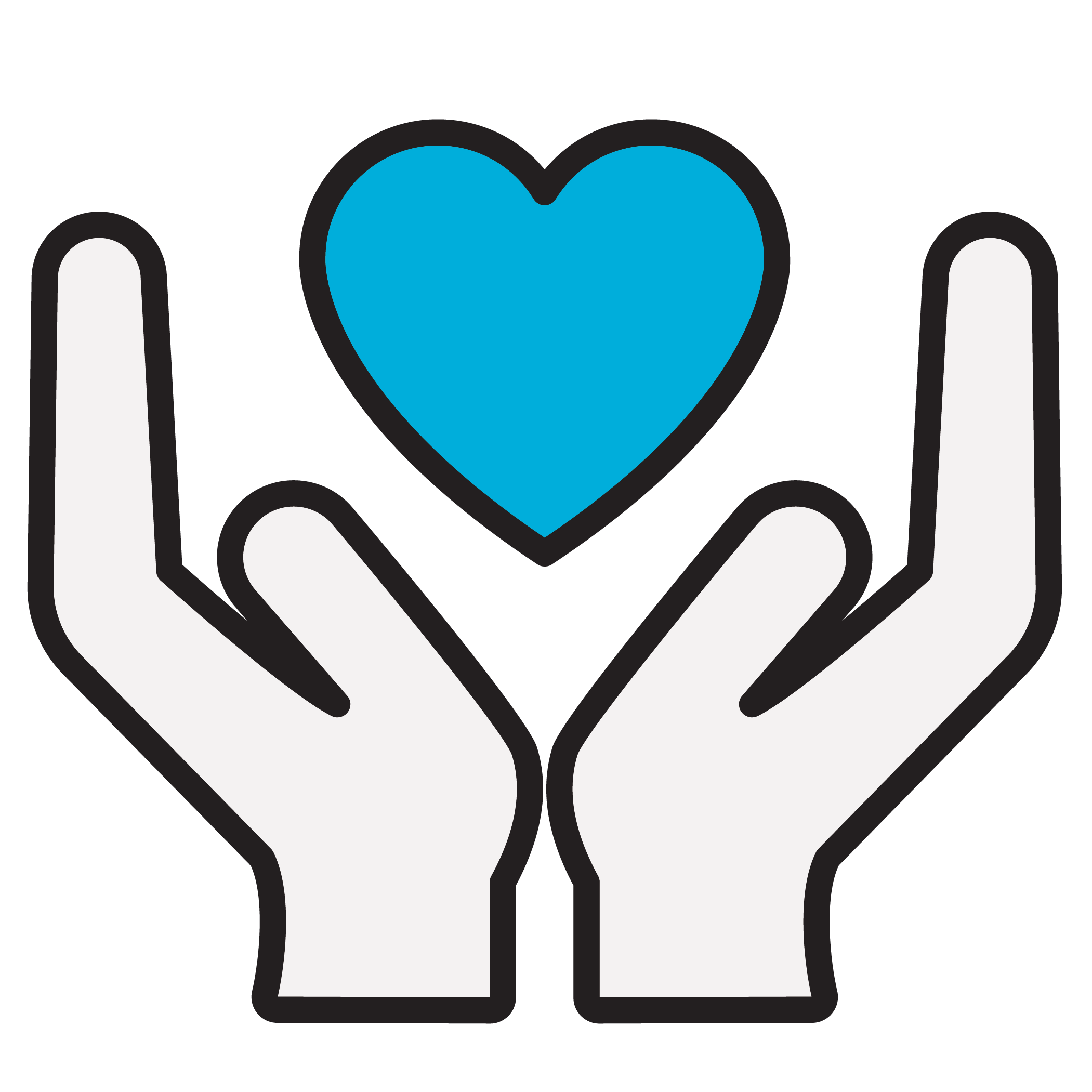 hand with heart 
