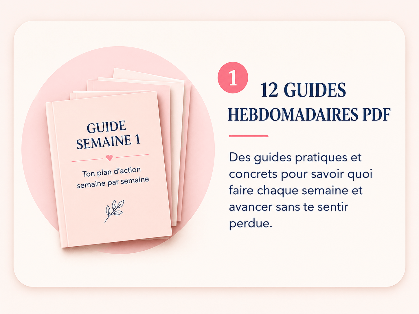 12 guides hebdomadaires