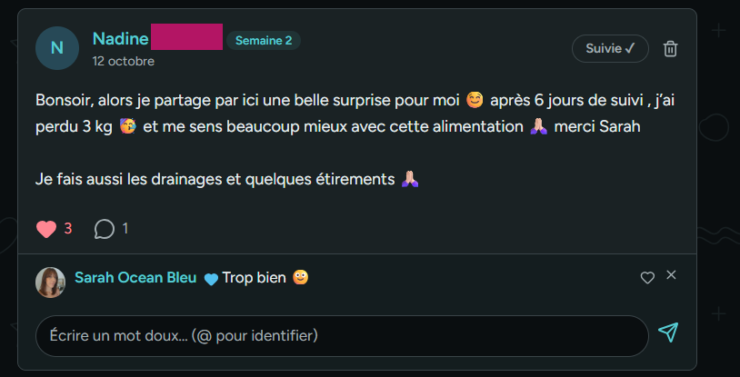Avis de Nadine