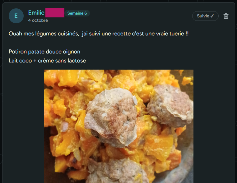 Avis d’Émilie sur les recettes