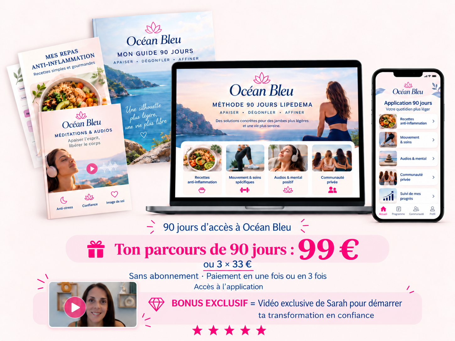 Océan Bleu : 90 jours d’accès pour 99 € ou 3 × 33 €