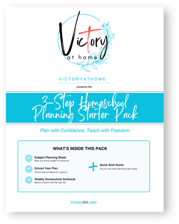 3-Step Homeschool Planning Starter Pack