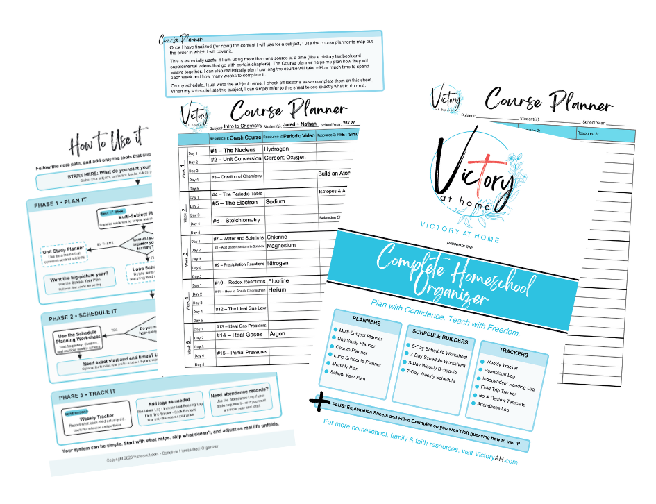 Complete Homeschool Organizer System