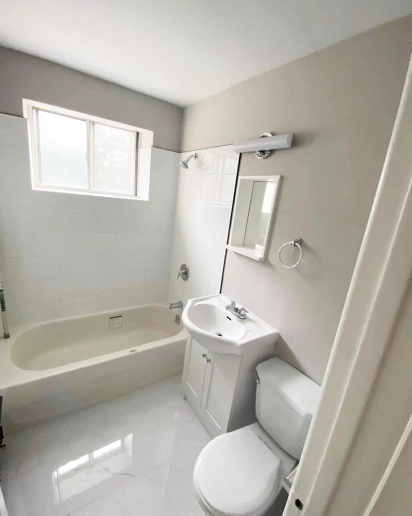 Compact bathroom renovation