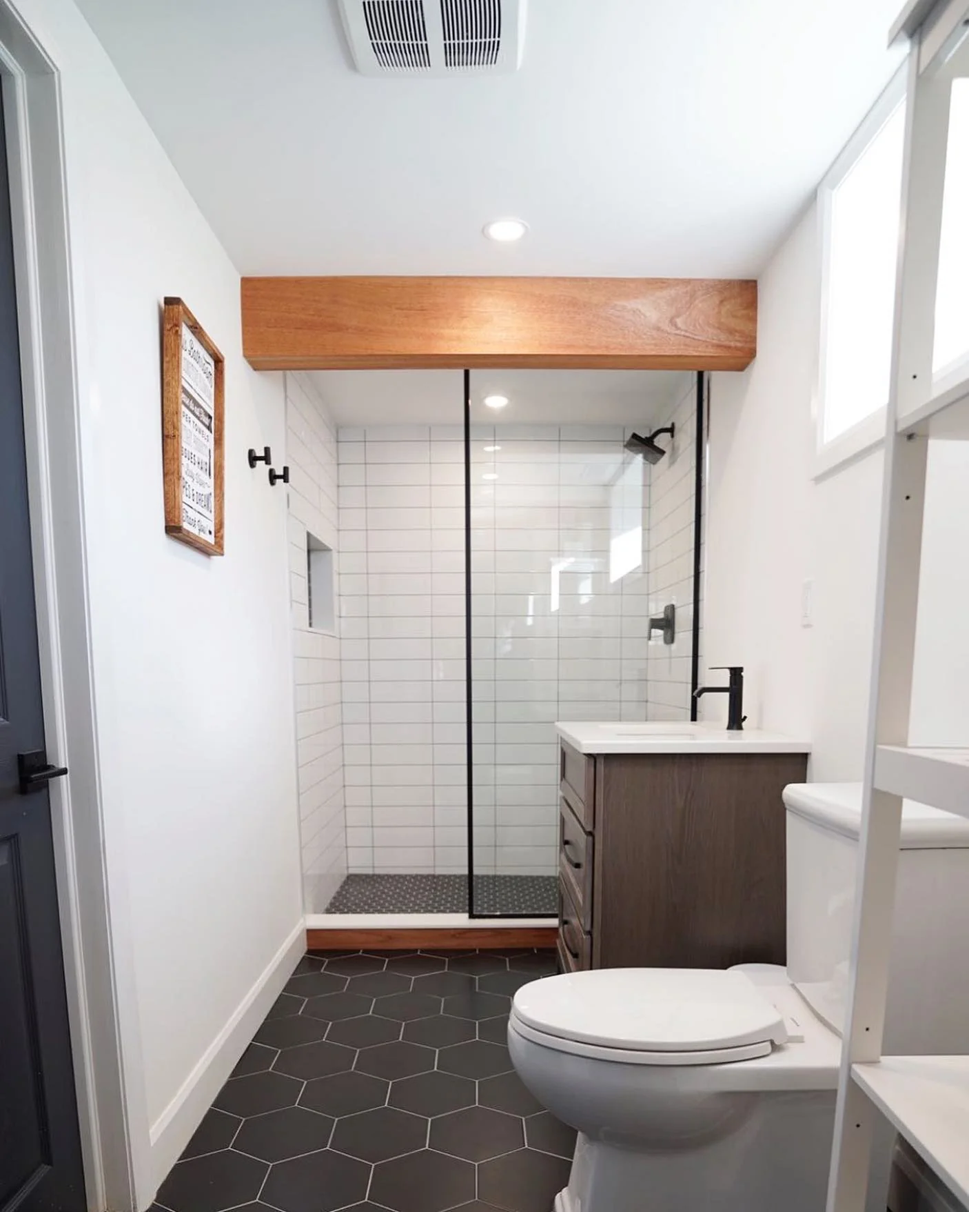 Bright bathroom renovation