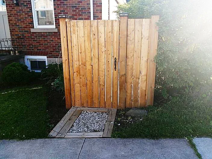 Cedar garden gate