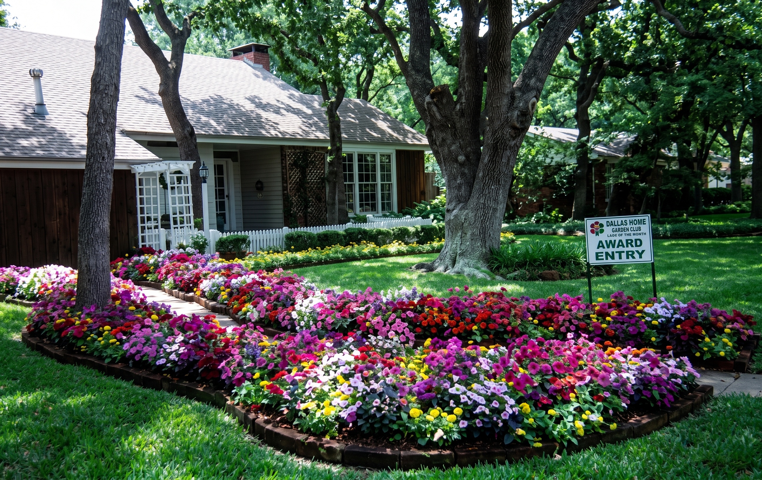 Yard of the Month winner on Mistywood Lane