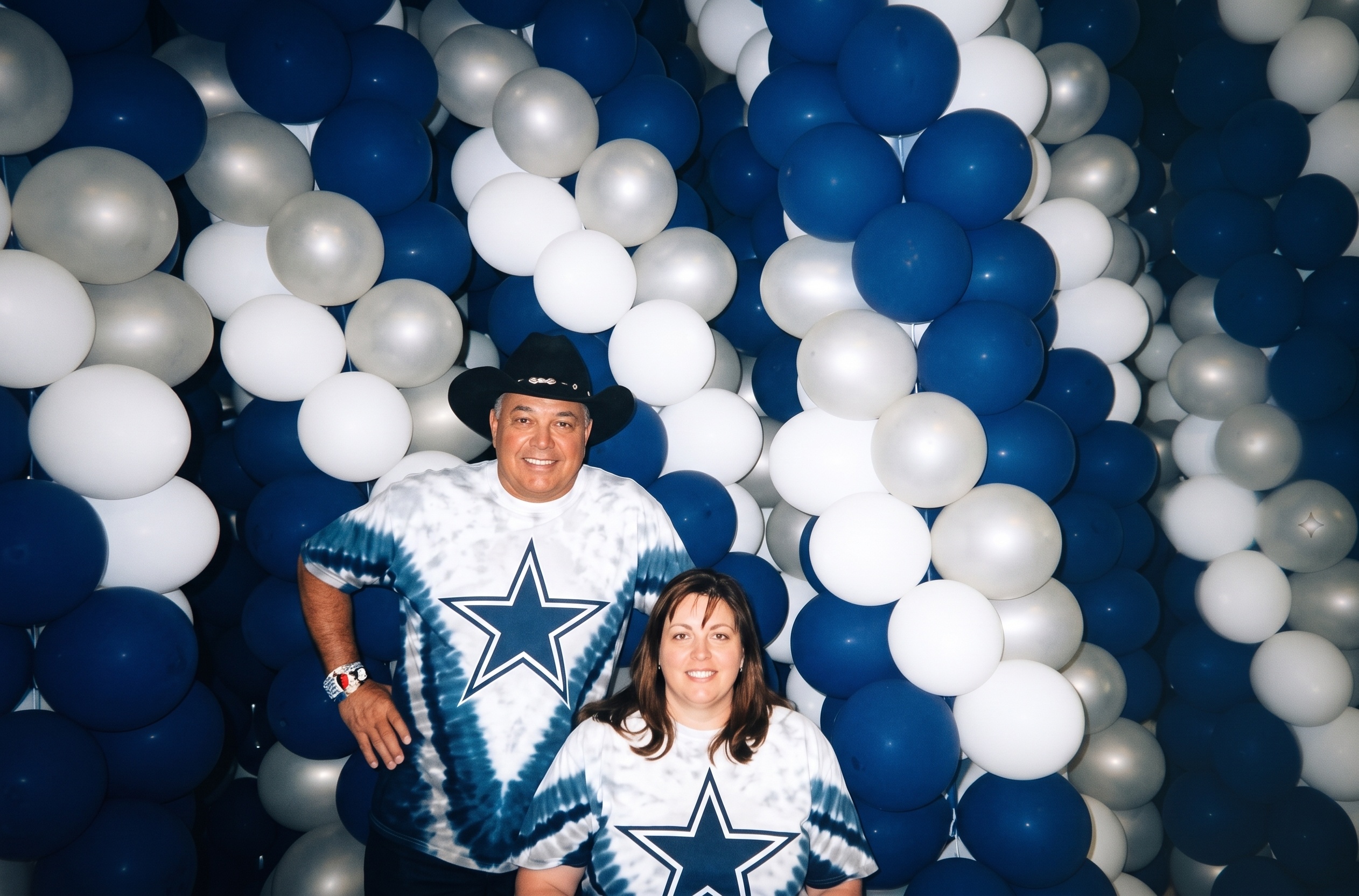 Frenchy and Teri at a Cowboys game, September 1999