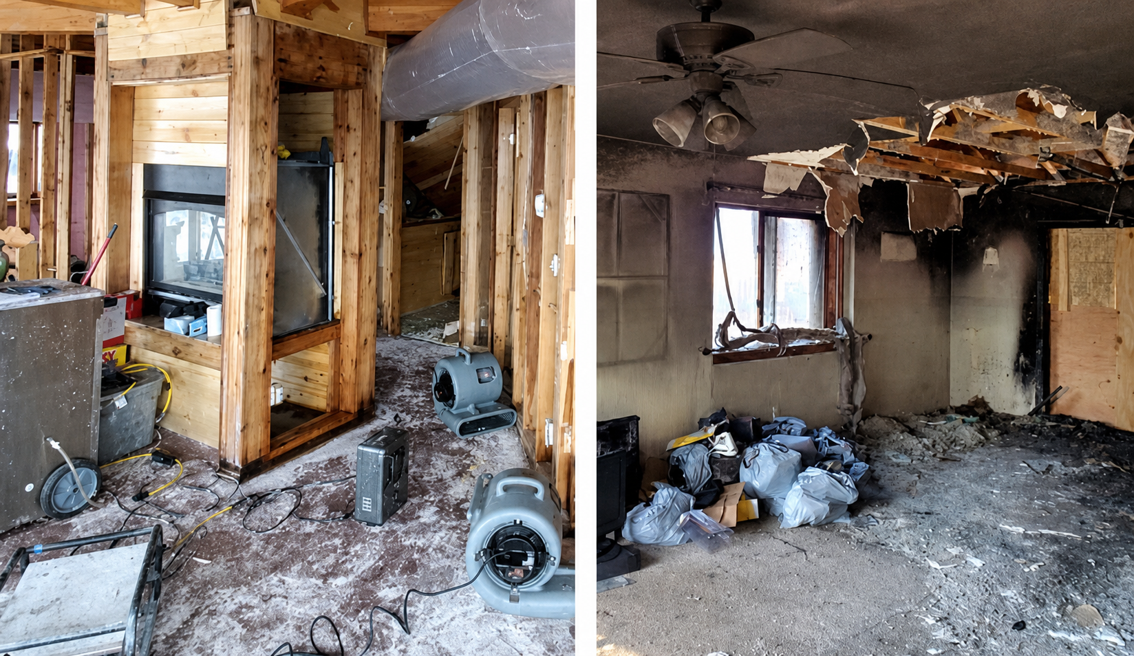 Fire and water damage restoration in Tampa Bay FL by Onsite Construction