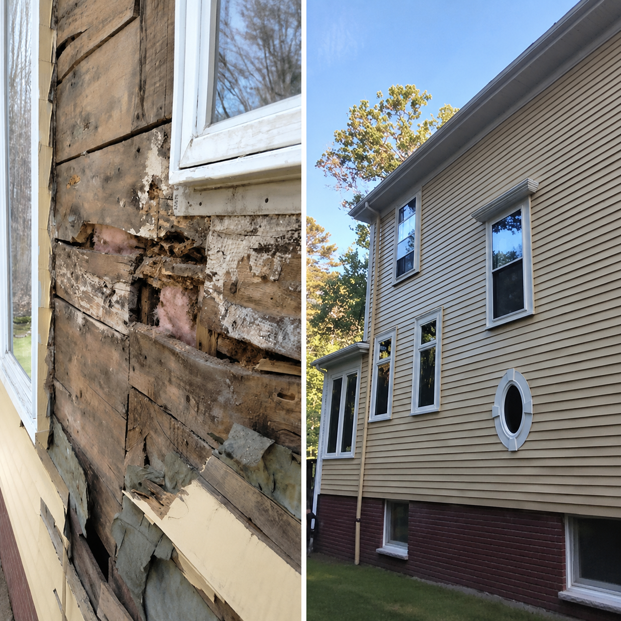 Rot repair work by Lantern Construction
