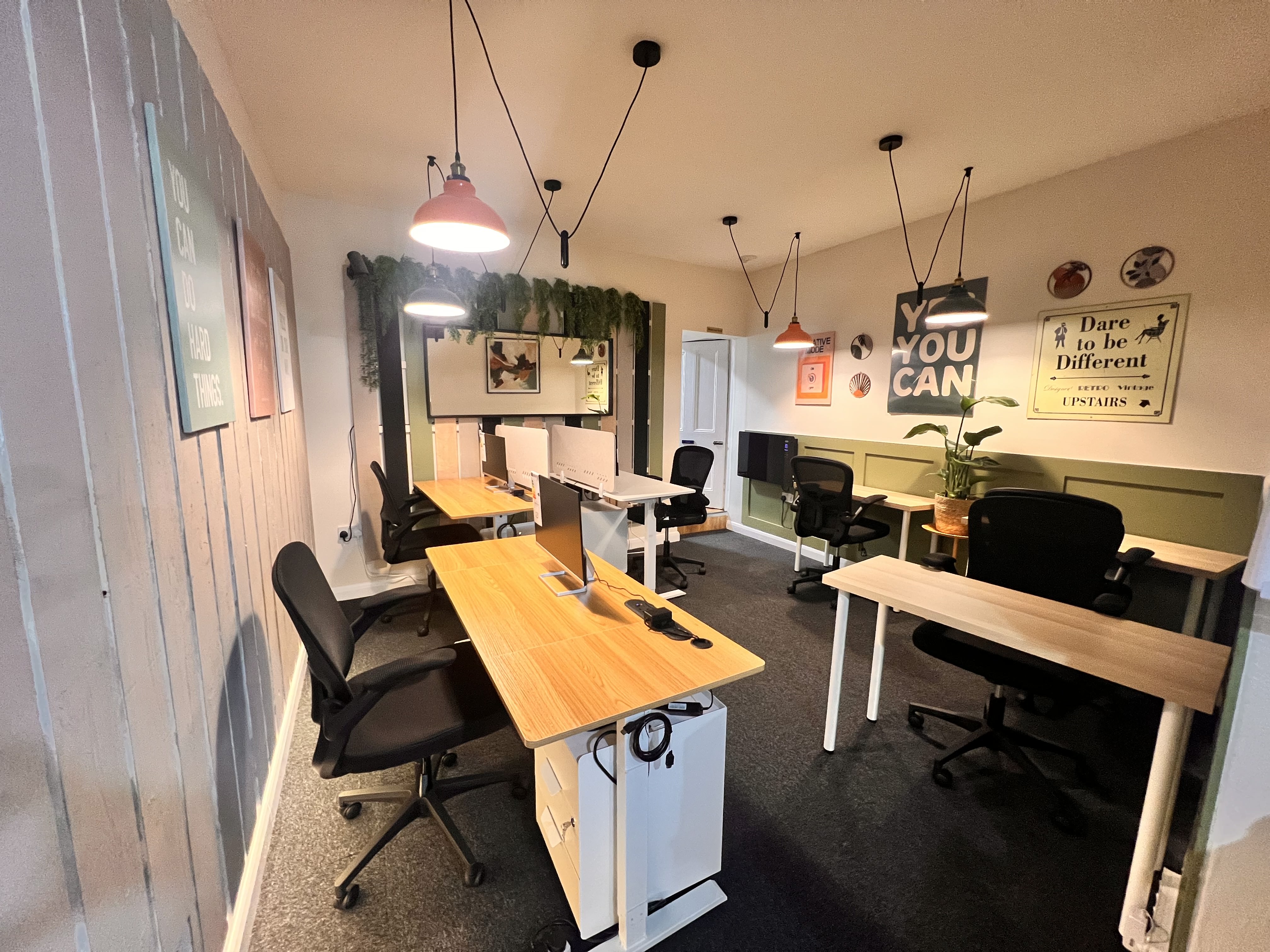 Image of private desks at The Co-Working Spot