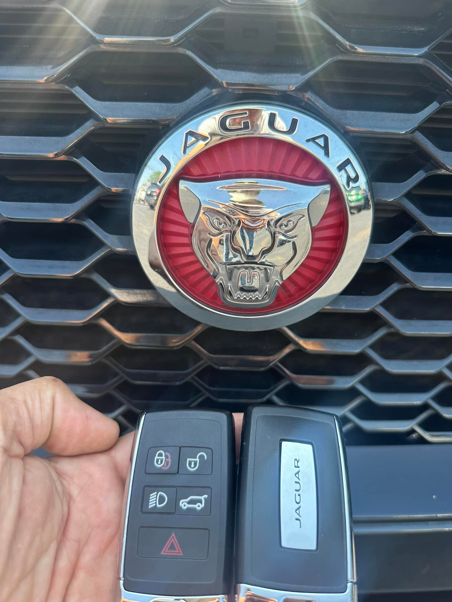 Freshly cut car key next to the original for comparison