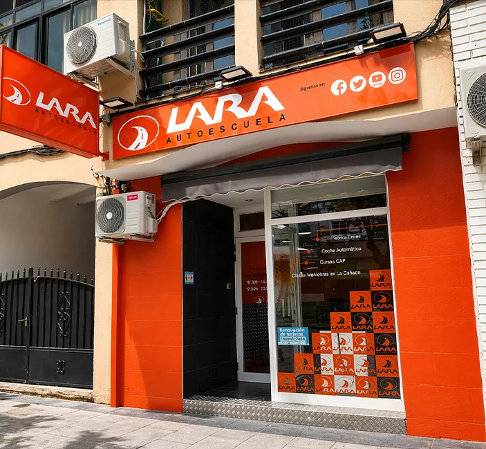 Restyling fachada Lara Autoescuelas Madrid