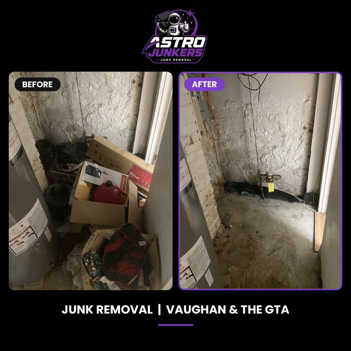 Full property junk haul in Vaughan and the GTA