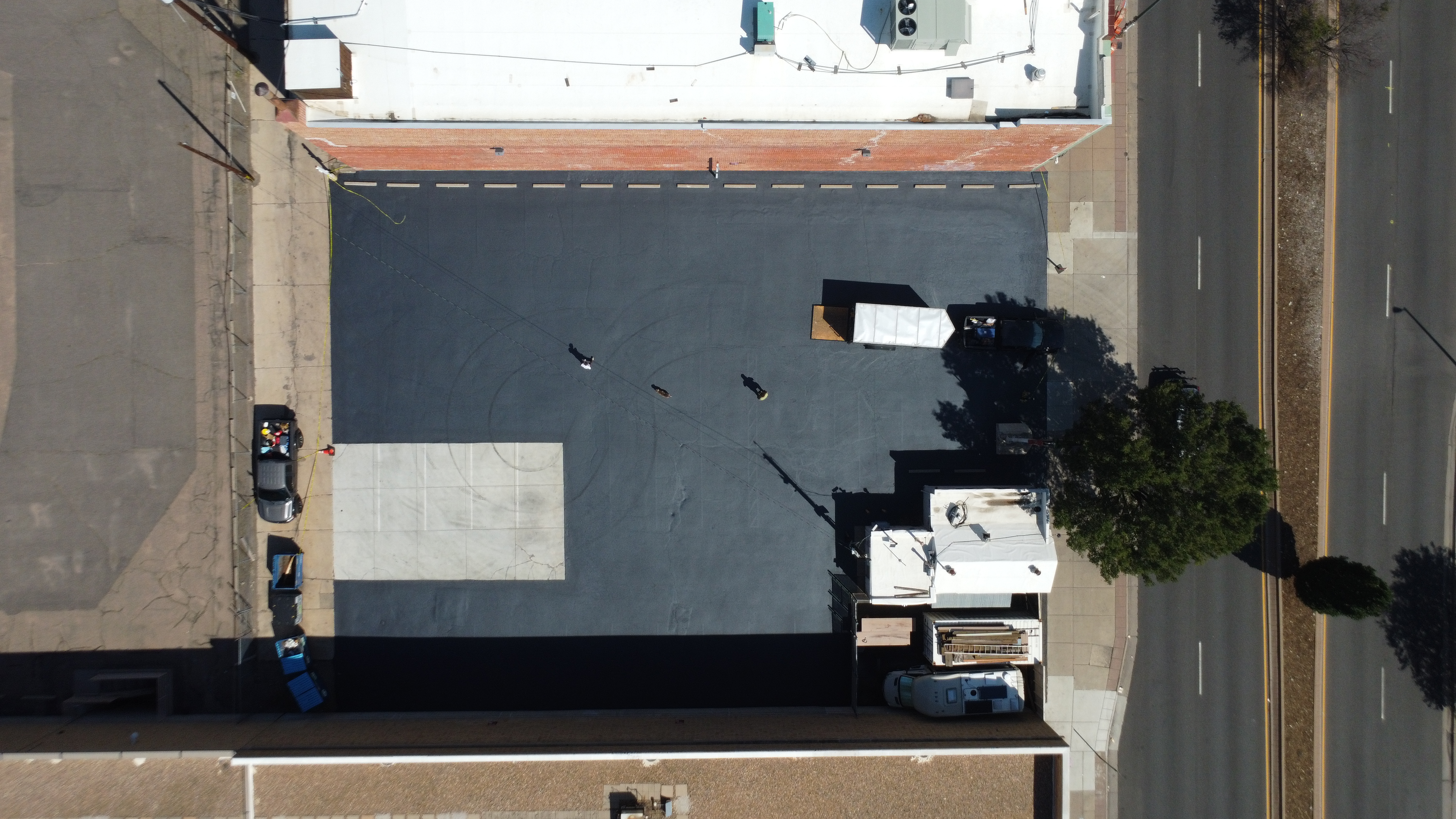 Parking lot before Stellar's work