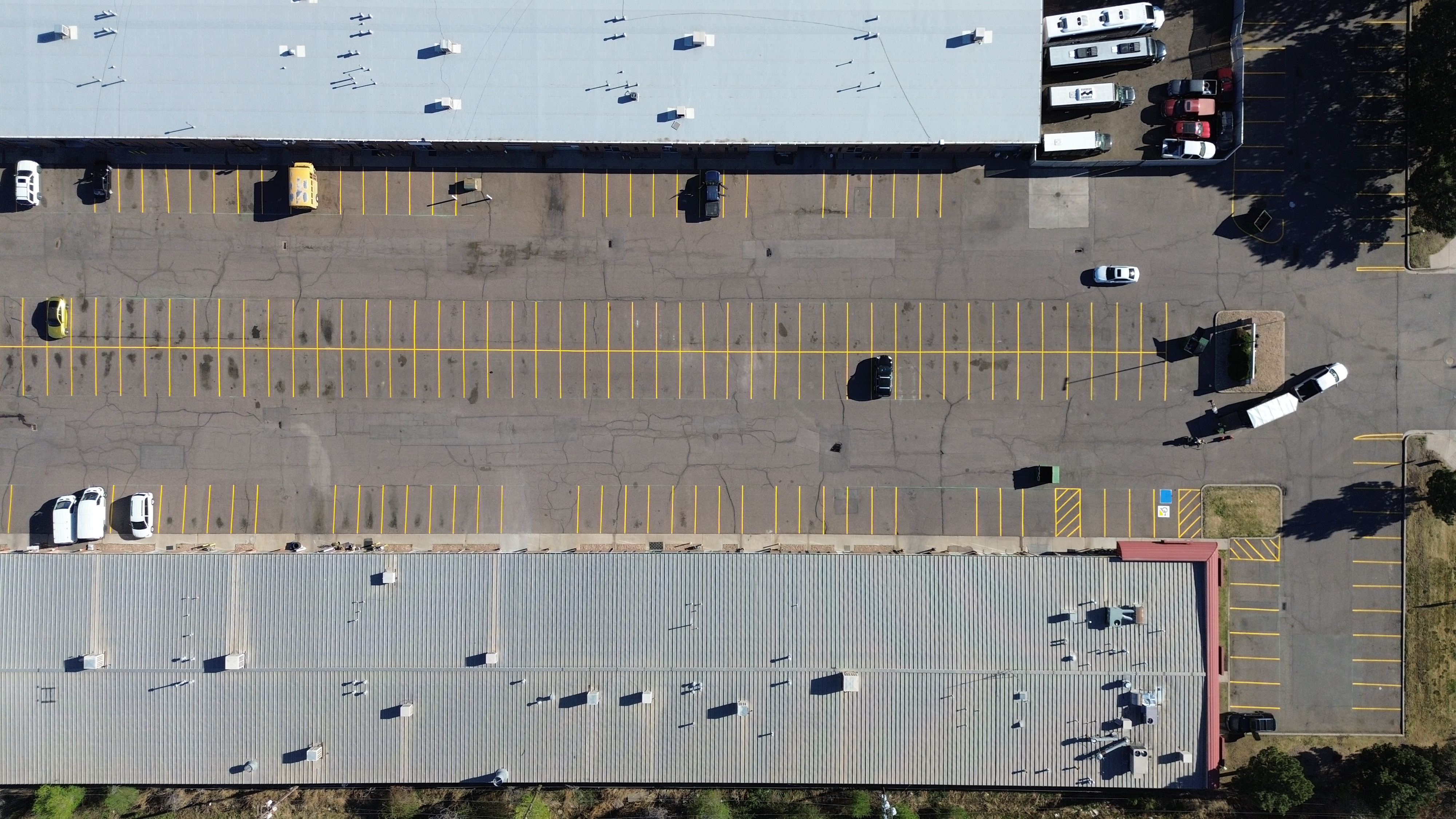 Parking lot restripe