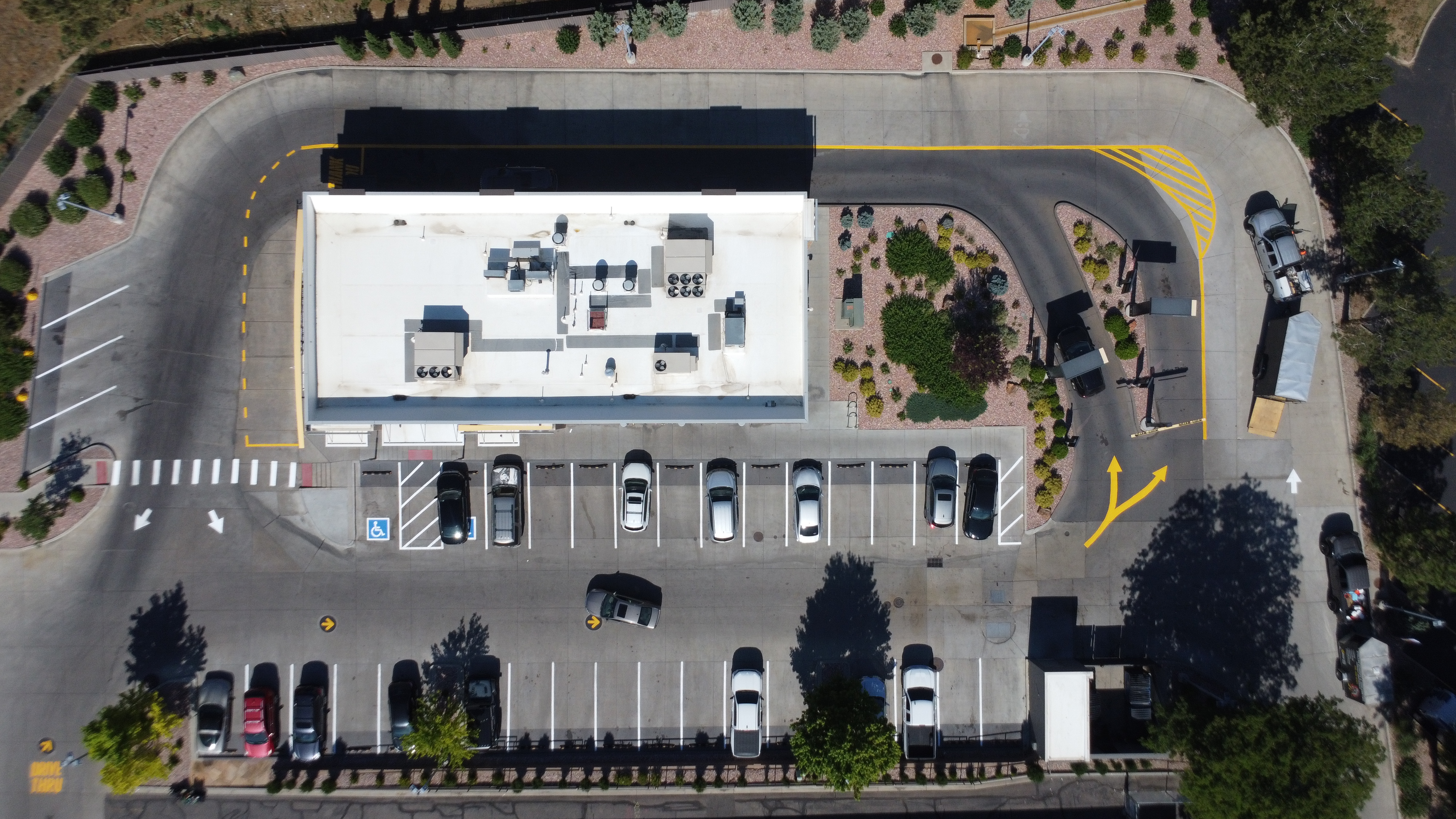 McDonald's parking lot striping
