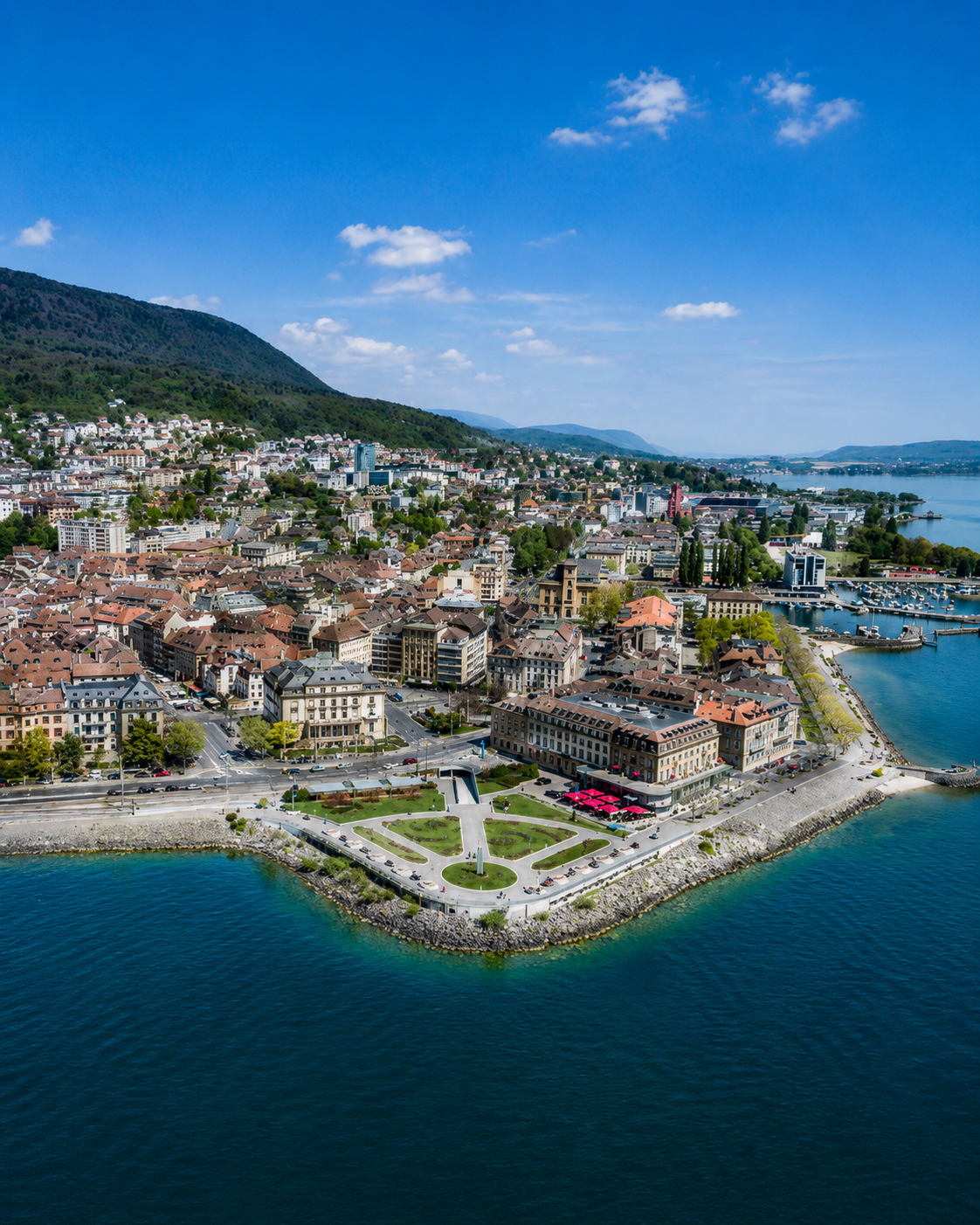 Paysage suisse près de Neuchâtel