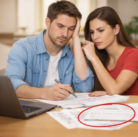 Couple reviewing housing costs and budget documents when comparing cost of living across Connecticut counties including Hartford, Windham, and New London