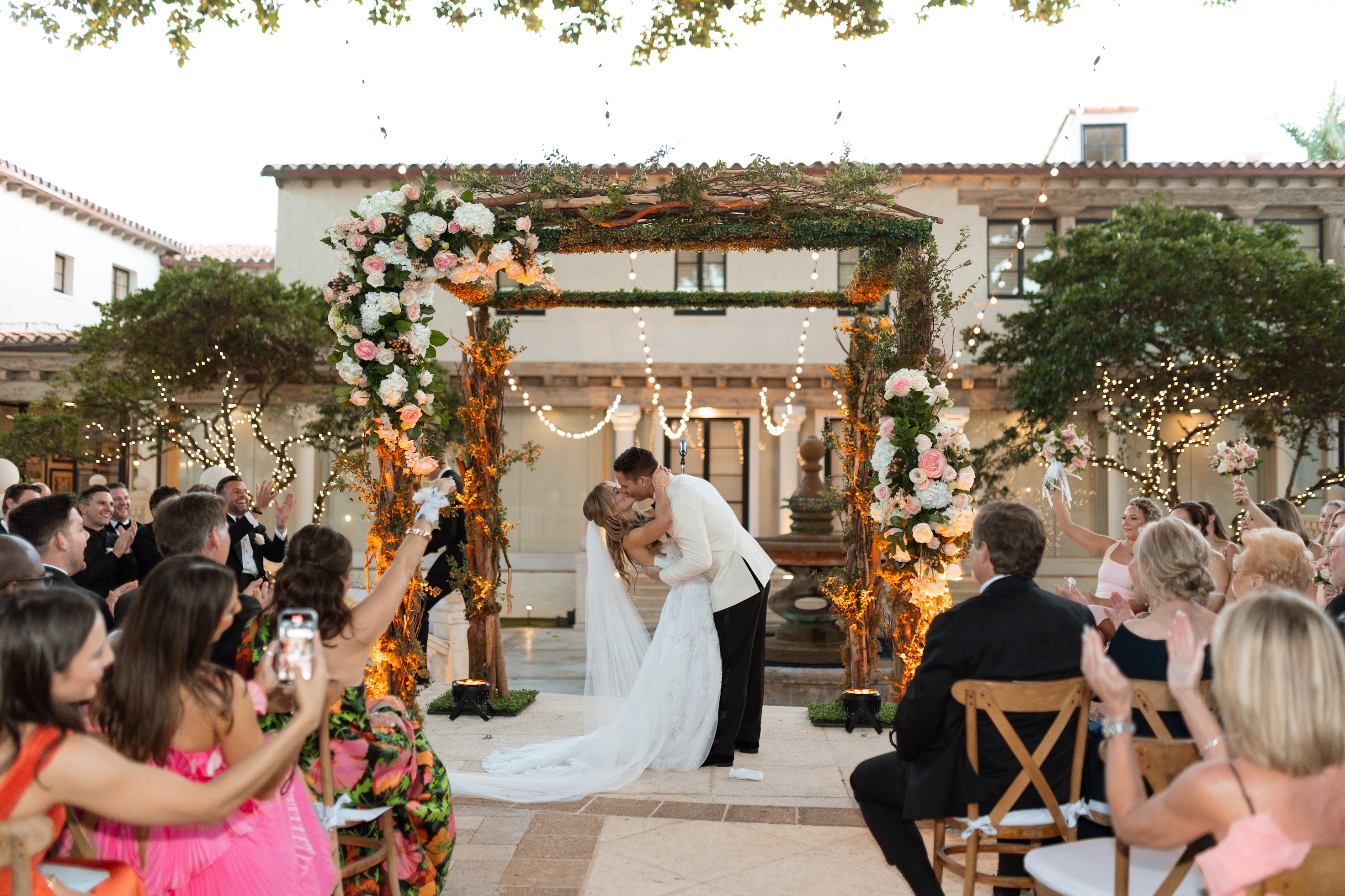 Floral arrangement and event installation by Dalsimer