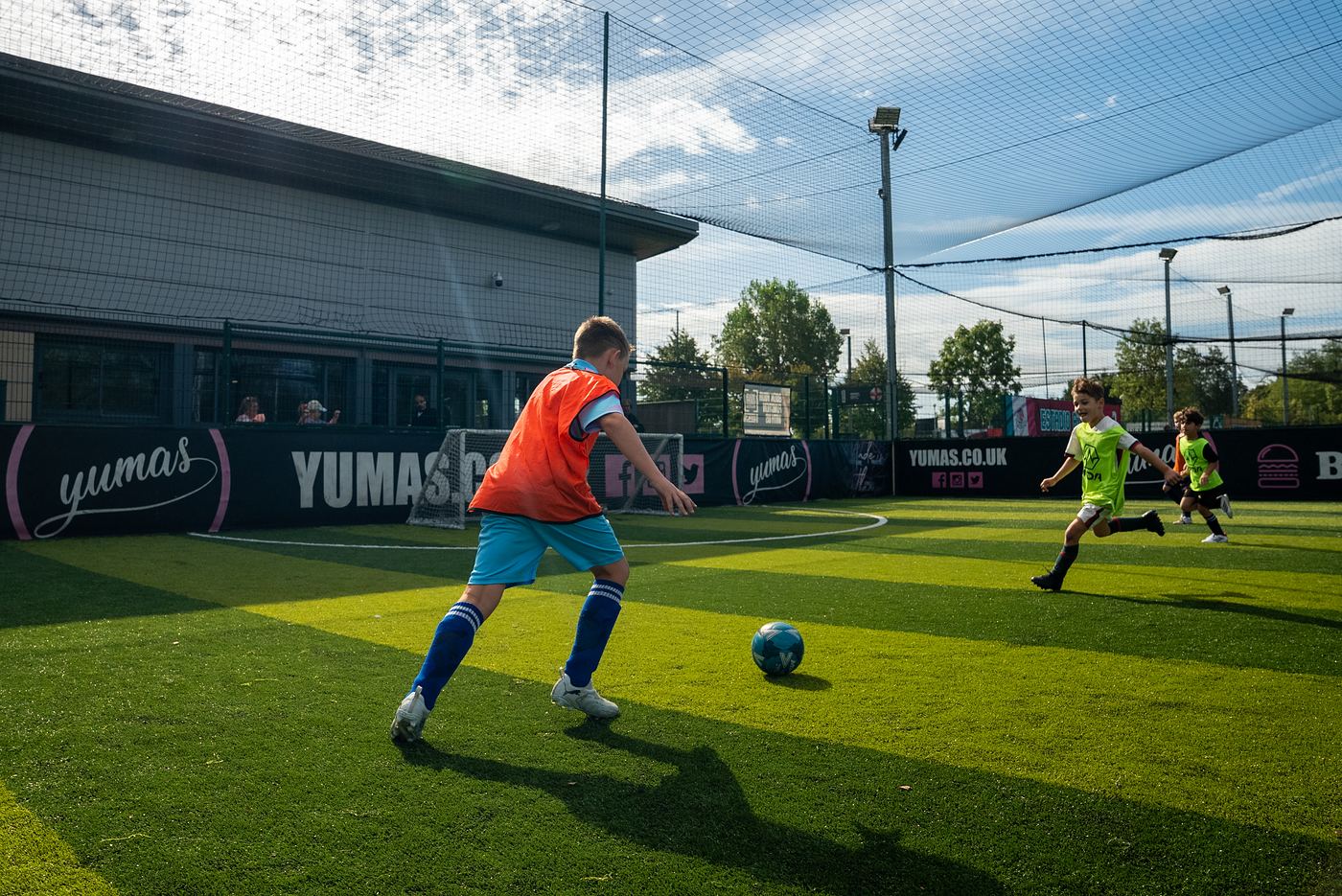 A player shapes to shoot