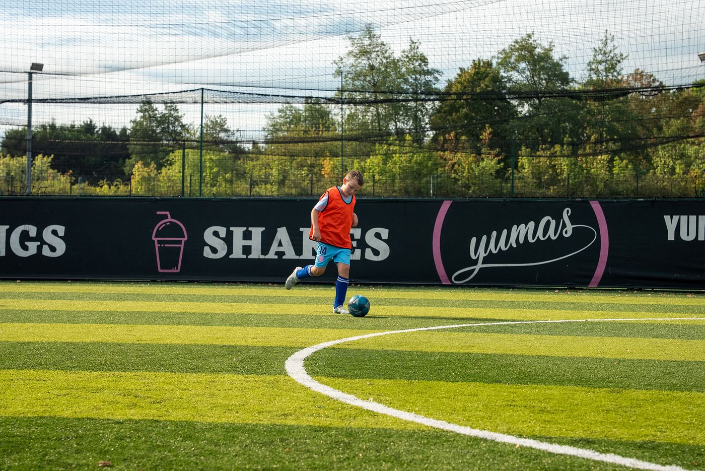 A player breaks through on goal
