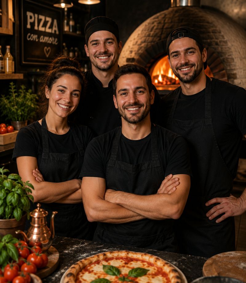 Pizzák a Mende Salomone Pizzériából