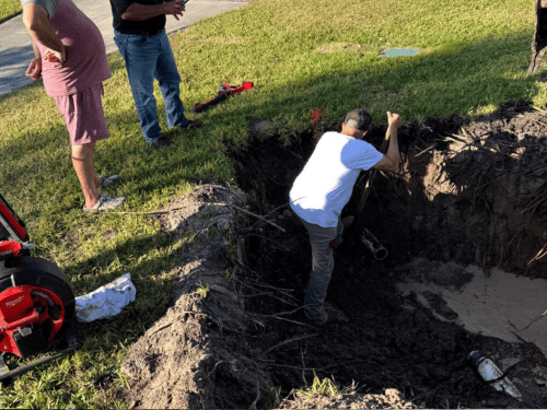 Sewer line work North Palm Beach