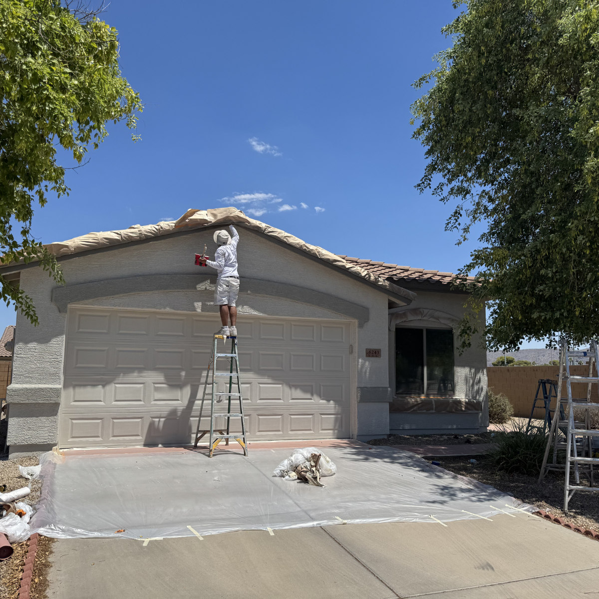 Residential exterior repaint project