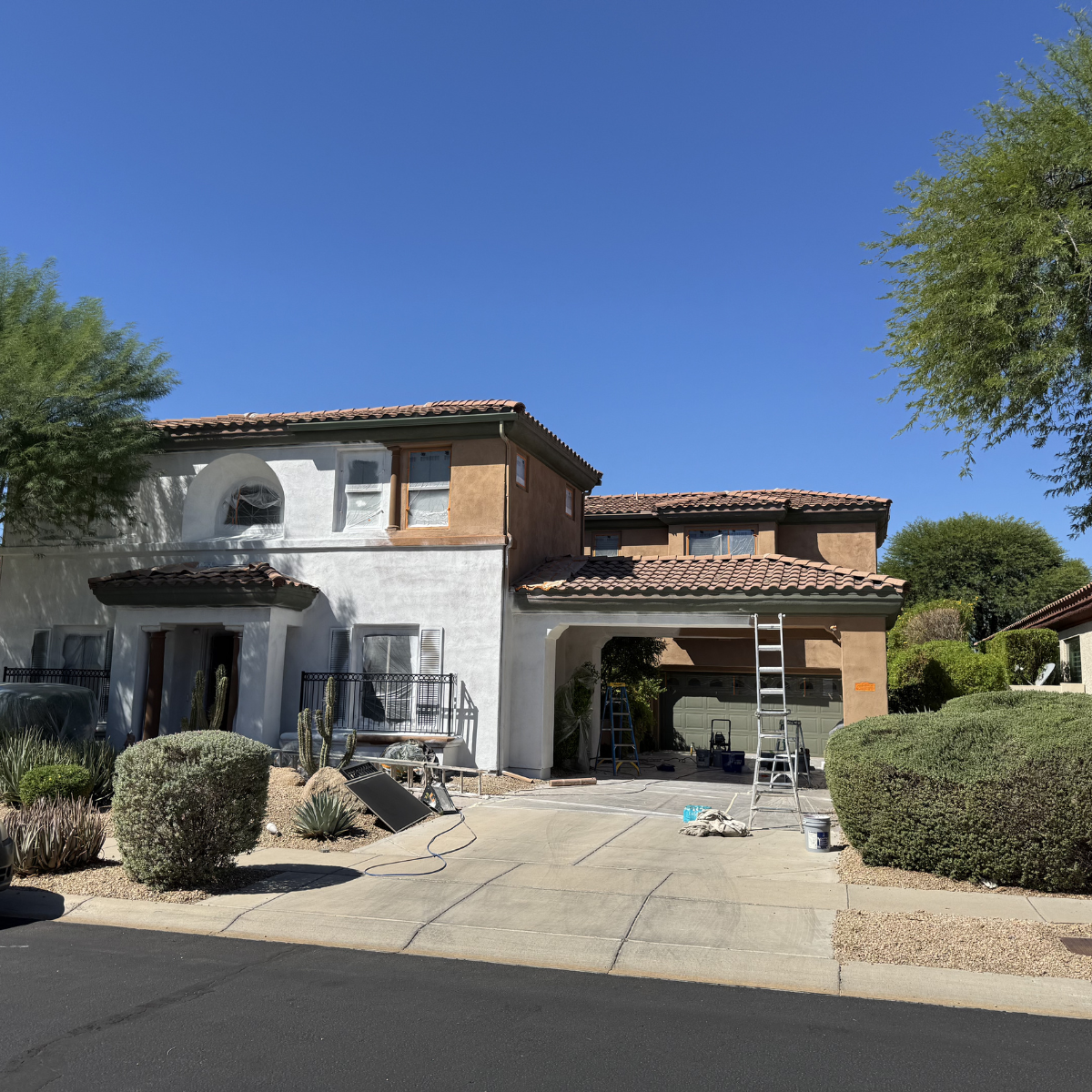 Residential exterior painting project