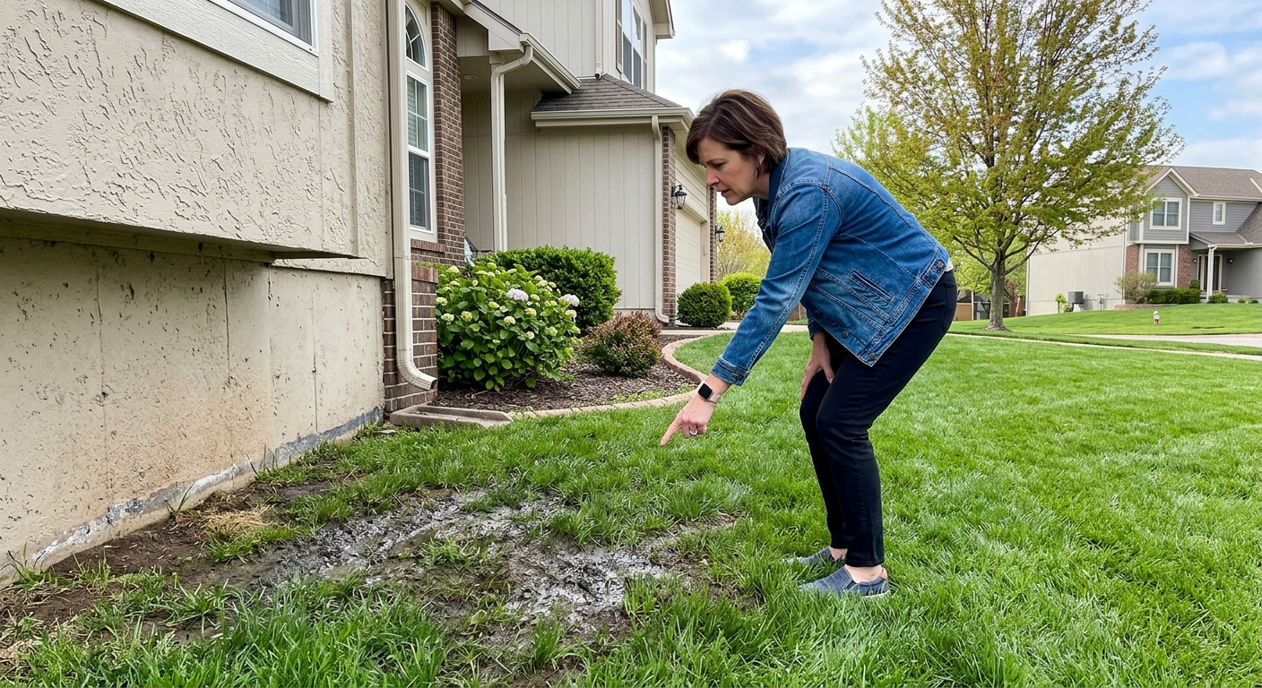 warning signs of broken sewer line in Spring Hill home