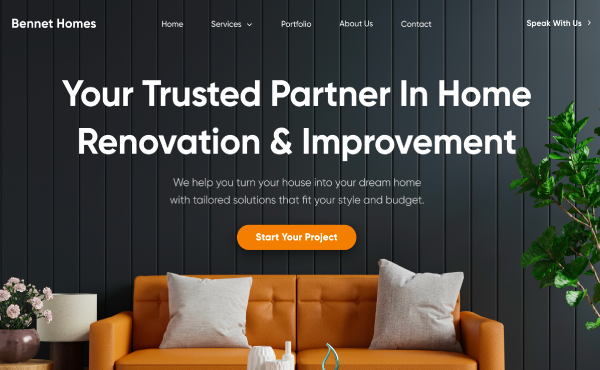 Bennet Homes Website Project