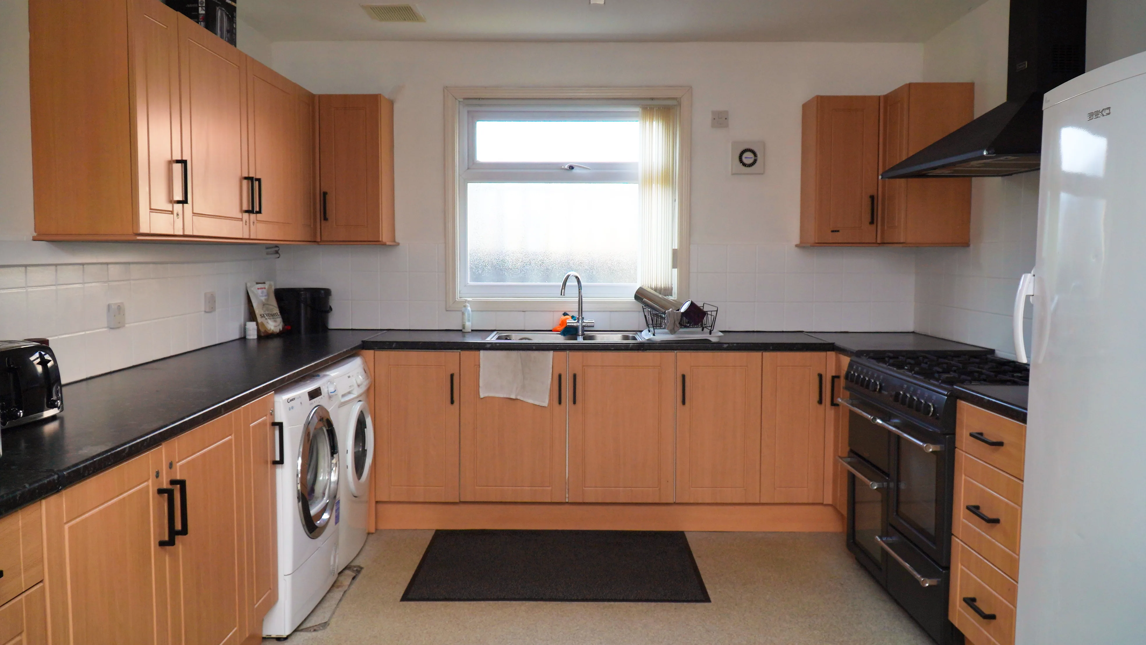 The kitchen at the Maggie O'Neill Centre, next to the accessible toilet on the Auditorium floor